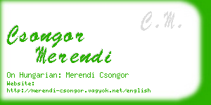 csongor merendi business card